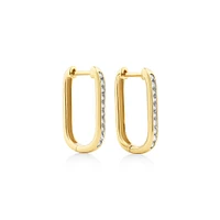Huggies with 0.22 Carat TW of Diamonds in 10kt Yellow Gold