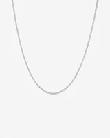 50cm (20") 2mm Width Curb Chain in Sterling Silver