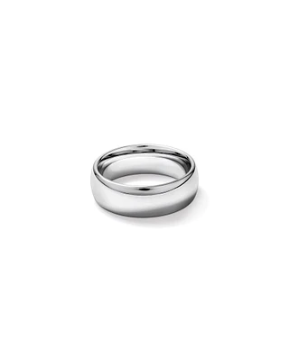 8mm Polished Dome Wedding Band Tungsten
