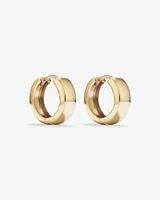 10mm Huggie Earrings in 10kt Yellow Gold