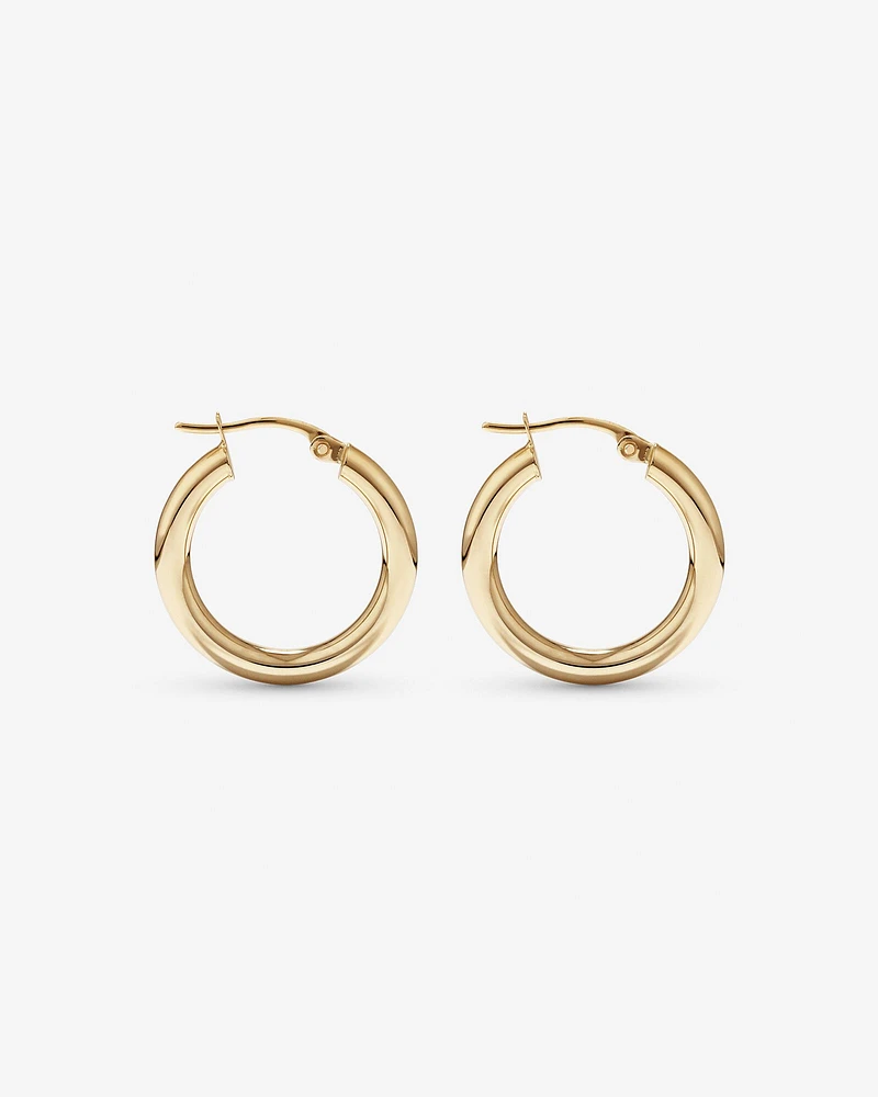 15mm Hoop Earrings in 10kt Yellow Gold