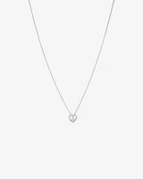 Heart Infinitas Pendant with Diamonds in Sterling Silver