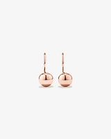 7mm Euroball Earrings in 10kt Rose Gold