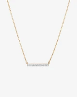 Bar Necklace with 0.10 Carat TW of Diamonds in 10kt Yellow Gold