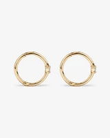 Diamond Accent Sleeper Earrings in 10kt White Gold