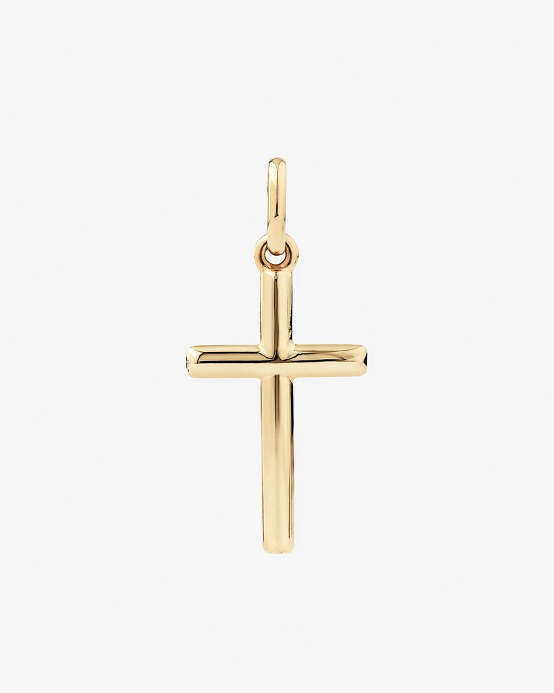 Cross Pendant in 10kt White Gold