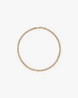 50cm (20") 6.15mm Width Semi Solid Miami Curb Chain in 10kt Yellow Gold
