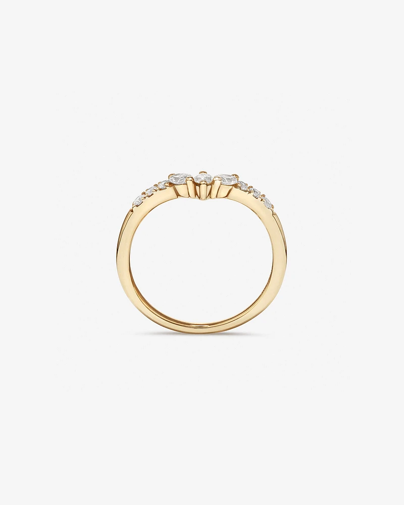 Wedding Ring with .38TW of Diamonds in 14k Yellow Gold