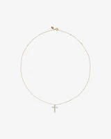 0.25 Carat TW Diamond Cross Pendant in 10kt Yellow Gold