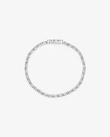 Bracelet de tennis en grappe de 9 diamants de 5,02 carats TW en or blanc 14 ct