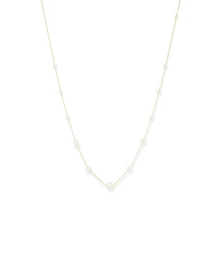 Cultured Freshwater Pearl Necklace in 10kt Yellow Gold