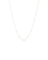 Cultured Freshwater Pearl Necklace in 10kt Yellow Gold