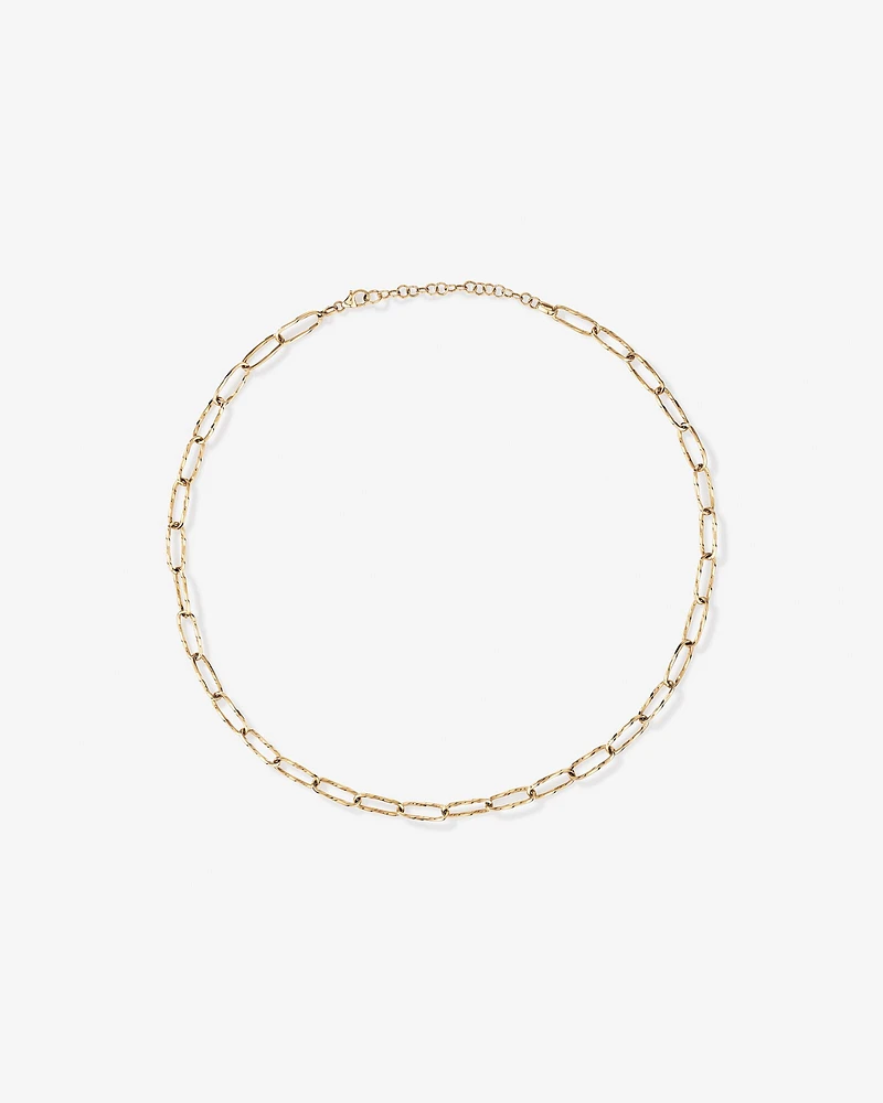 Diamond Cut Oval Twist Link Chain in 10kt Yellow Gold