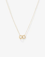 45cm (18”) Double Circle Necklace in 10kt Yellow Gold