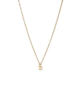 Signature Lock Necklace in 10kt Yellow Gold
