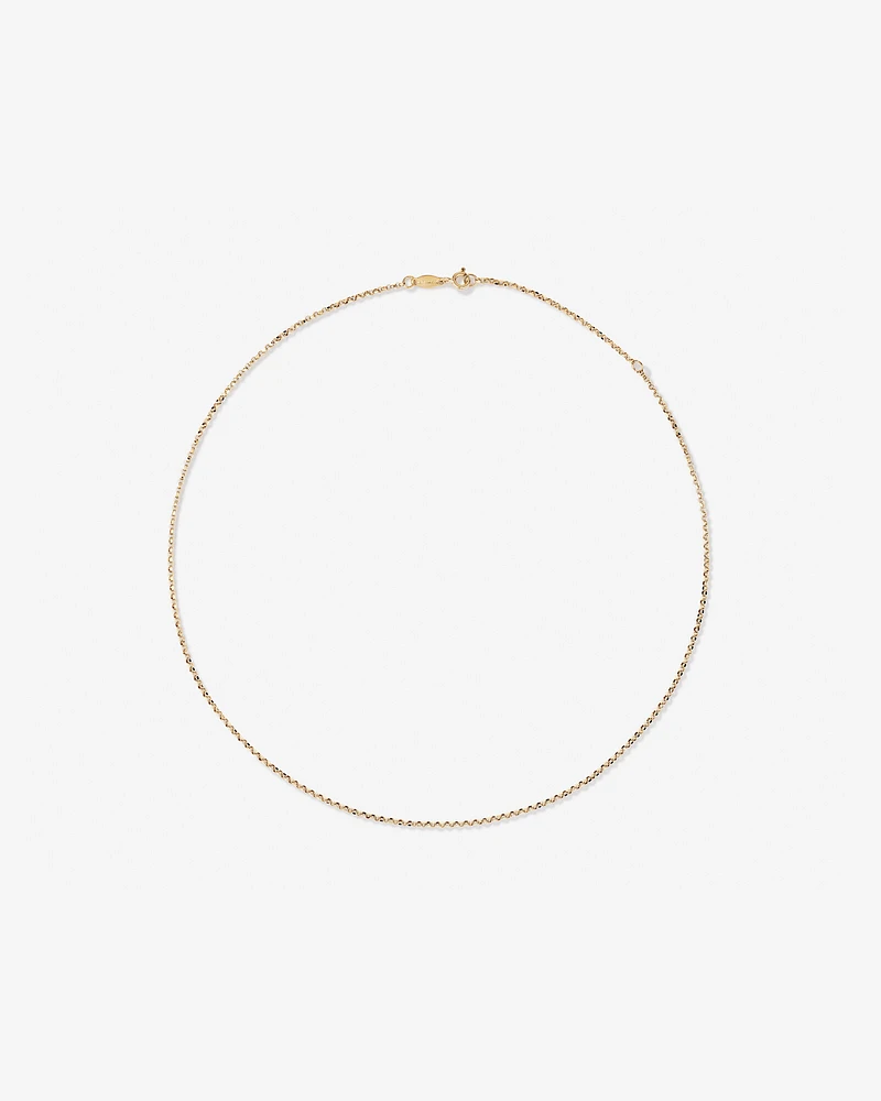 45cm (18") Solid Belcher Chain in 10kt White Gold