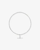 45cm (18") 4.5mm-5mm Width Belcher Fob Chain in Sterling Silver