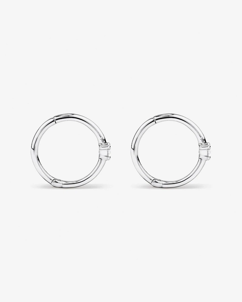 Diamond Accent Sleeper Earrings in 10kt White Gold