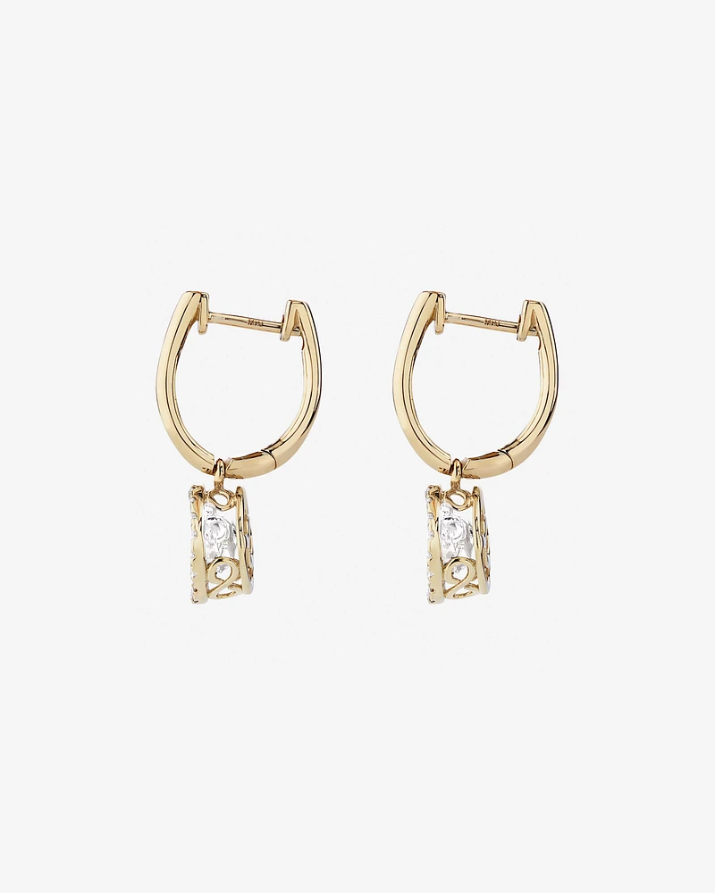 Everlight Earrings with 1/2 Carat TW of Diamonds in 10kt Yellow Gold