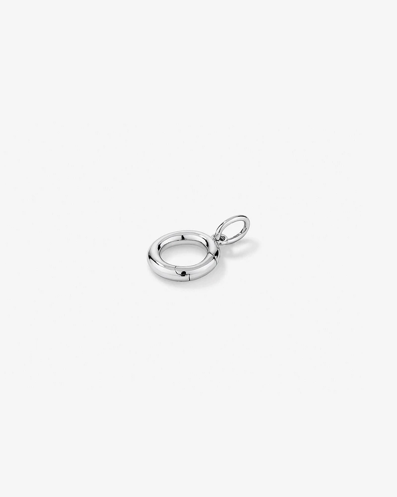 13mm Polished Pendant Enhancer in Sterling Silver