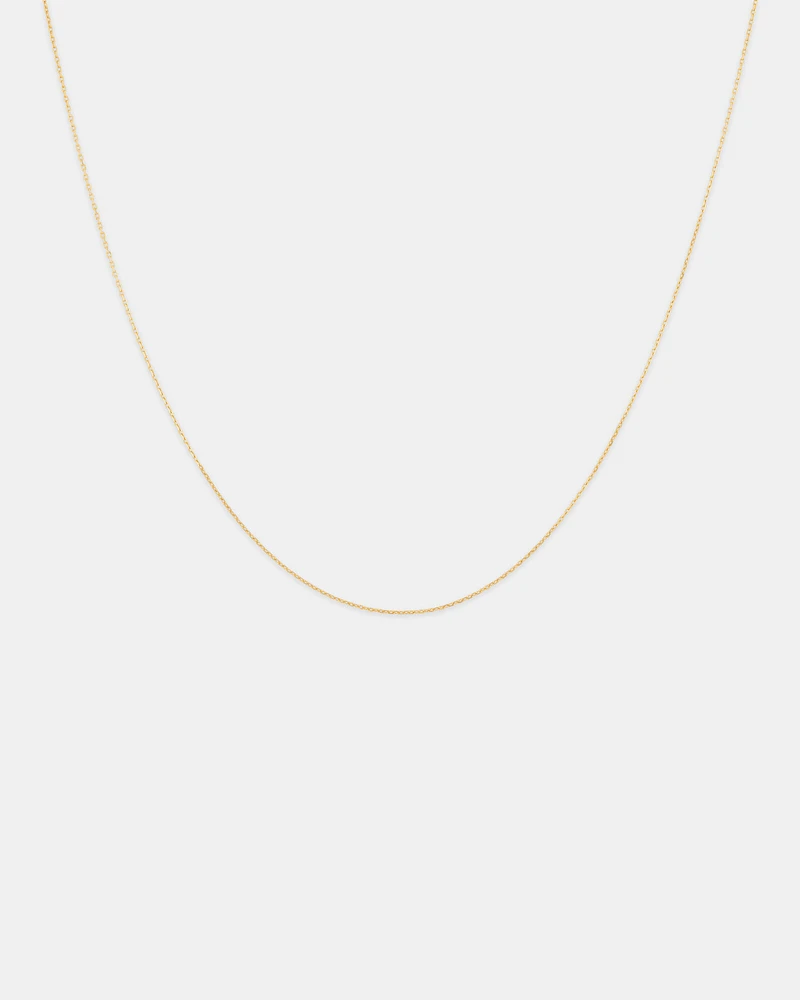 45cm (18") 0.8mm Cable Chain in 10kt Yellow Gold