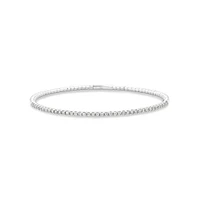 0.68 Carat TW Diamond Row Flex Bangle in 10kt Rose Gold
