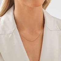 45cm (18") 1mm-1.5mm Width Solid Belcher Chain in 10kt Yellow Gold
