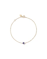 Bracelet with Tanzanite in 10kt Yellow Gold
