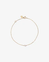 Bracelet with .08 Carat TW Diamond Birthstone in 10kt Yellow Gold