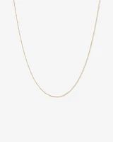 50cm (20") Station Ball and Curb Chain in 10kt Yellow Gold