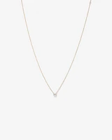 0.50 Carat TW Asscher Cut Laboratory-Grown Diamond Solitaire Necklace in 10kt Yellow Gold