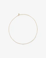Carat TW Laboratory-Grown Diamond Tennis Necklace set in 10kt White Gold