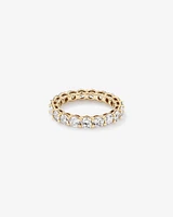 3.00 Carat TW Round Brilliant Laboratory-Grown Diamond Eternity Ring in 14kt Yellow Gold