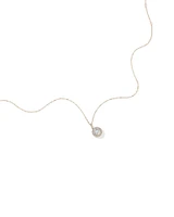 Carat TW Diamond Halo Everlight Pendant in 10kt White Gold