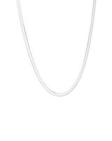 45cm (17") 4.5mm-5mm Width Snake Chain In Sterling Silver