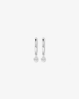 0.25 Carat TW Laboratory-Grown Diamond Bezel Box Set Pendant in Sterling Silver