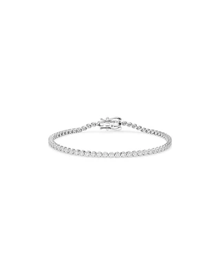 1.50 Carat TW Laboratory-Grown Diamond Tennis Bracelet in Sterling Silver