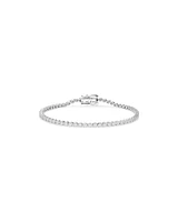 1.50 Carat TW Laboratory-Grown Diamond Tennis Bracelet in Sterling Silver
