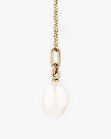 Pendant with Cultured Freshwater Baroque Pearl in 10kt Yellow Gold