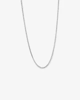 60cm (24") 3.4mm Width Curb Chain in Sterling Silver