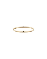 65mm (2.5") 3.8mm Width Solid Oval Bangle in 10kt Yellow Gold