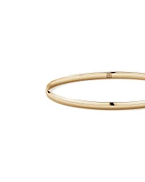 65mm (2.5") 3.8mm Width Solid Oval Bangle in 10kt Yellow Gold