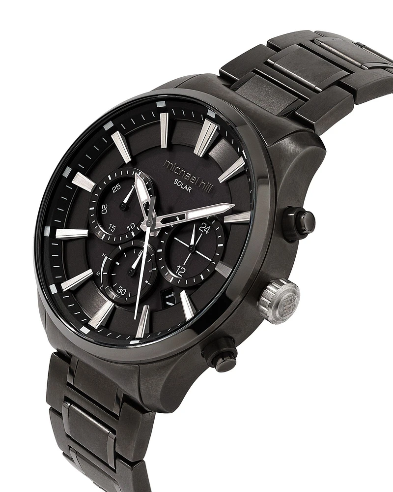 Solar Powered Men's Watch with Tone in Stainless Steel