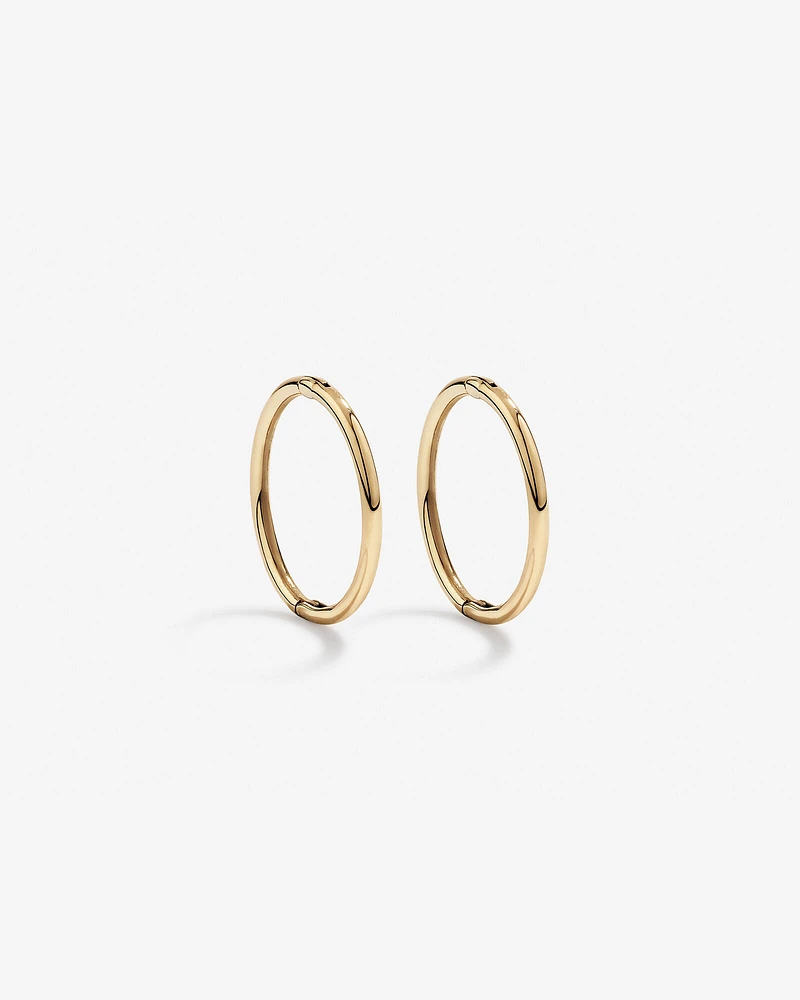 12mm Sleepers in 10kt Rose Gold