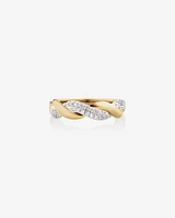 Twist Ring with 0.20 Carat TW of Diamonds in 10kt Yellow Gold