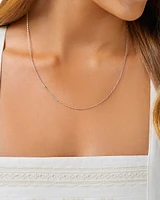 50cm (20") 1mm-1.5mm Width Diamond Cut Belcher Chain in 18kt Yellow Gold