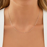 45cm (18") 0.66mm Width Box Chain in 18kt Yellow Gold