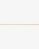 55cm (22") 3.9mm Width Semi Solid Curb Chain in 10kt Yellow Gold