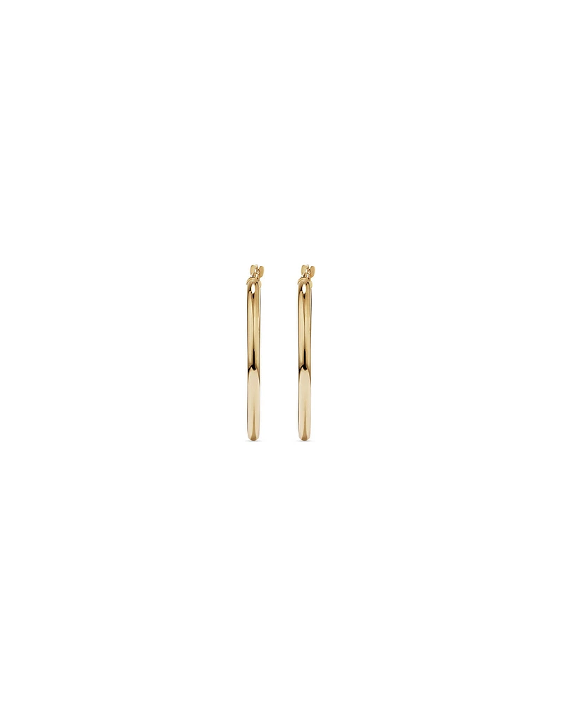 25mm Hoop Earrings in 10kt Rose Gold