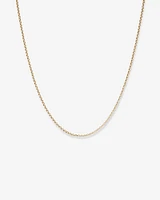 45cm (18") Hollow Belcher Chain in 10kt Yellow Gold